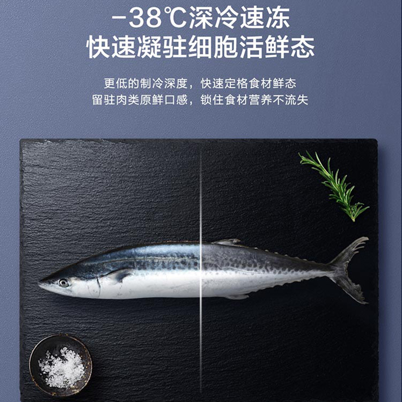 海尔(Haier)200升 家用卧式冰柜 冷柜 小冰箱 风冷无霜 一级能效 BC/BD-200WGHESM