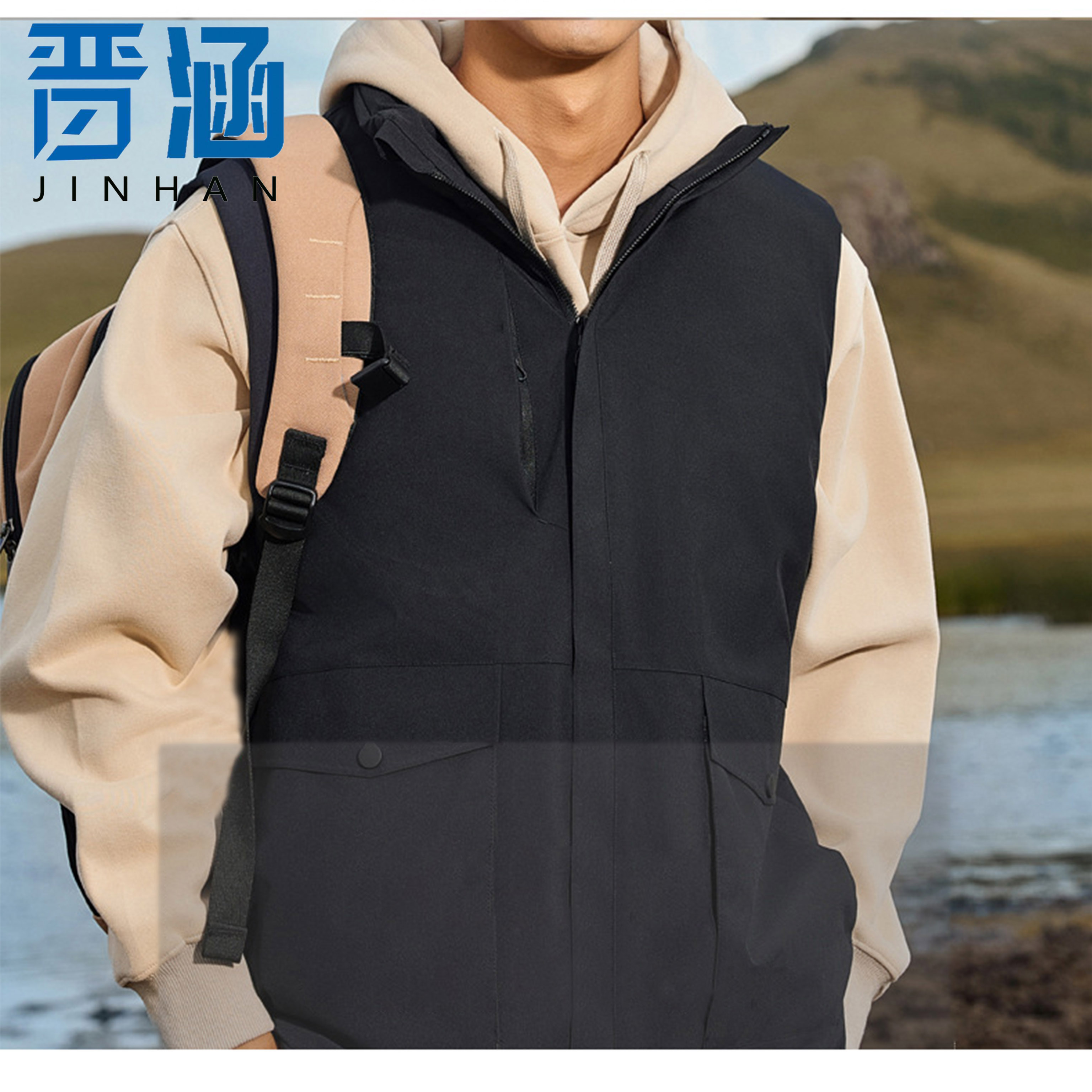 晋涵 防风马甲 XL/件高清大图