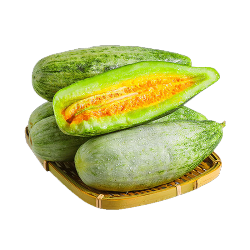 [苏鲜生]新鲜羊角蜜甜瓜 博洋61号 净重2.8斤高清大图