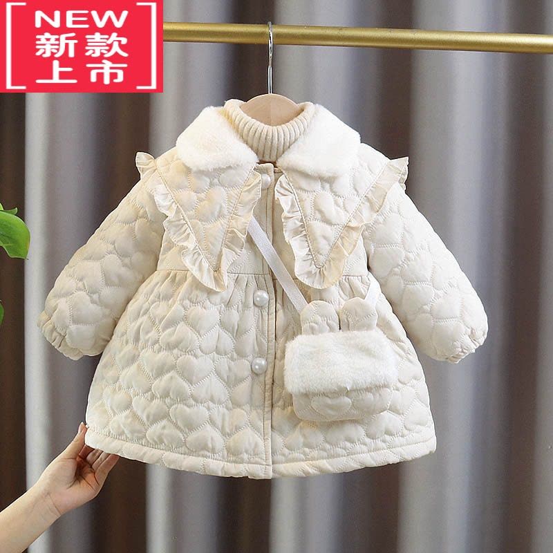 可莉允女童棉服冬装2022新款洋气周岁女宝宝礼服冬季外套婴儿童棉衣棉袄图片