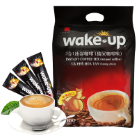 Wake-up威拿咖啡 越南进口三合一速溶咖啡粉1700克/袋 猫屎咖啡味 学生办公室提神囤货大包装 共100条