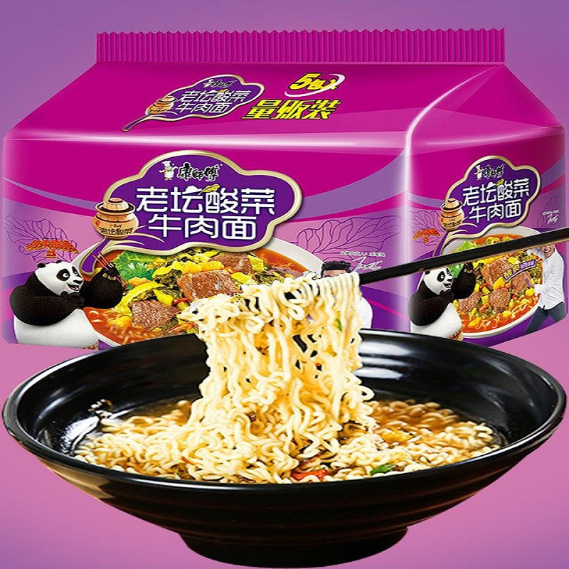 康师傅老坛酸菜牛肉面114g5