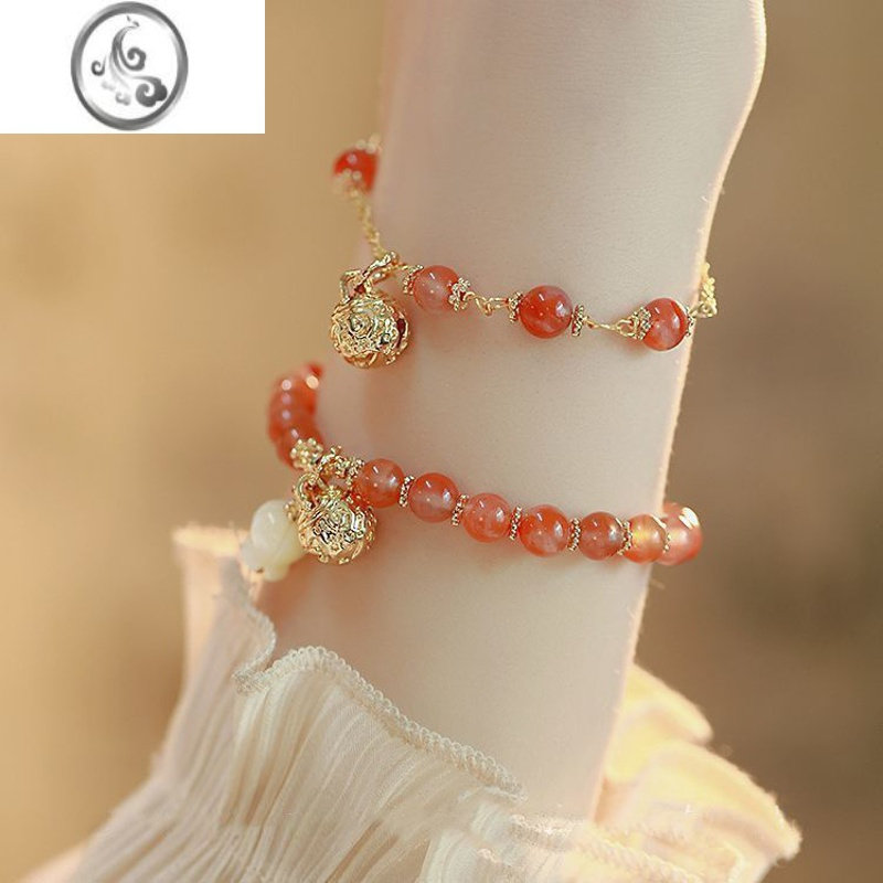 jimi新中式手链女款古风超仙铃铛2023新款饰品ins高颜值显白学生闺蜜