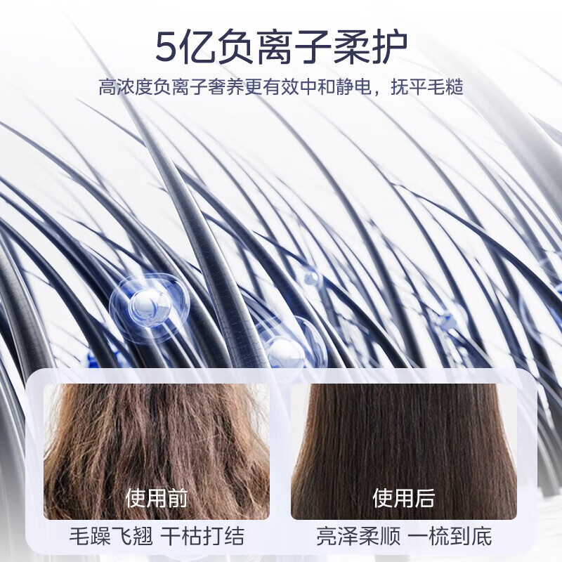 美的(Midea)高速吹风机 FG208 流光白