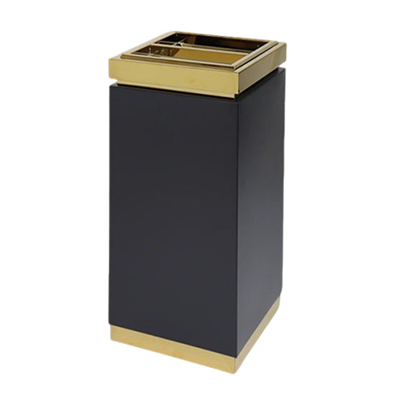 卫未来 立式垃圾桶 钛金黑烤漆 个高清大图