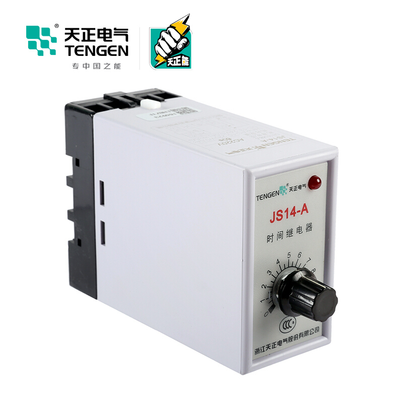 天正电气 JS14-A 导轨安装式 5A 36VAC 1s…10s 2C/O 03040090008 时间继电器