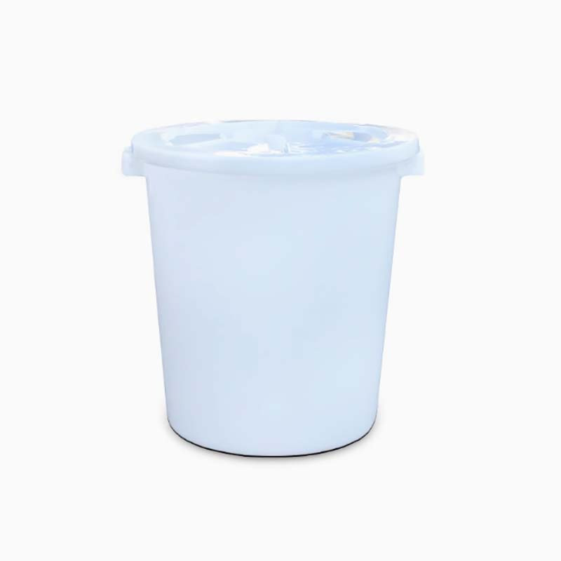广博加厚塑料耐摔洗车桶带盖子圆桶100L