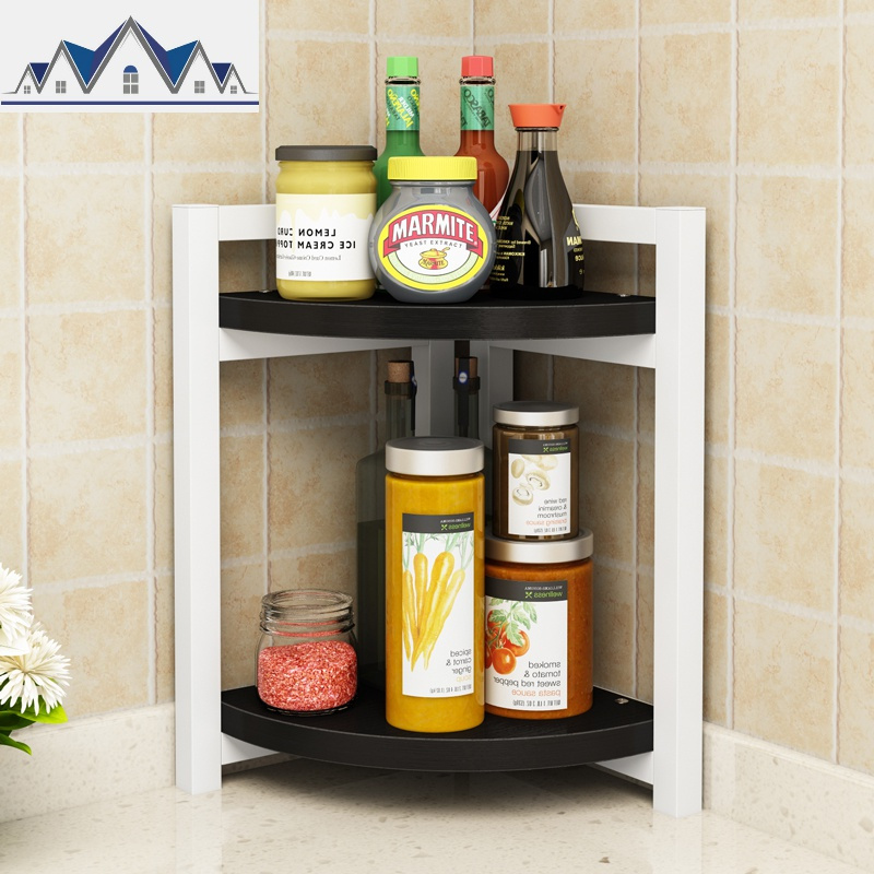 转角厨房置物架厨房用品用具小百货收纳架子落地多层储物调料架三维