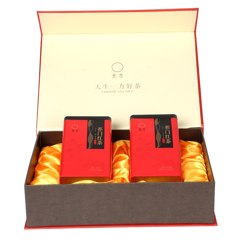 天方祁门红茶茶叶礼盒装300g工夫红茶祁门红茶安徽特产送礼佳品单位盒