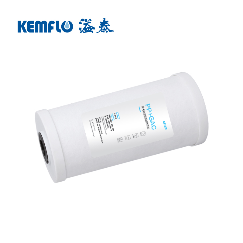 溢泰康富乐KEMFLO净水器 通用型大胖瓶前置过滤器10寸PP棉活性炭复合滤芯支高清大图