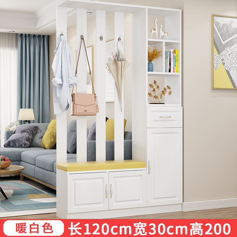 酒柜现代简约进玄关隔断柜客厅屏风柜鞋柜一体小户型隔断装饰柜高清大图