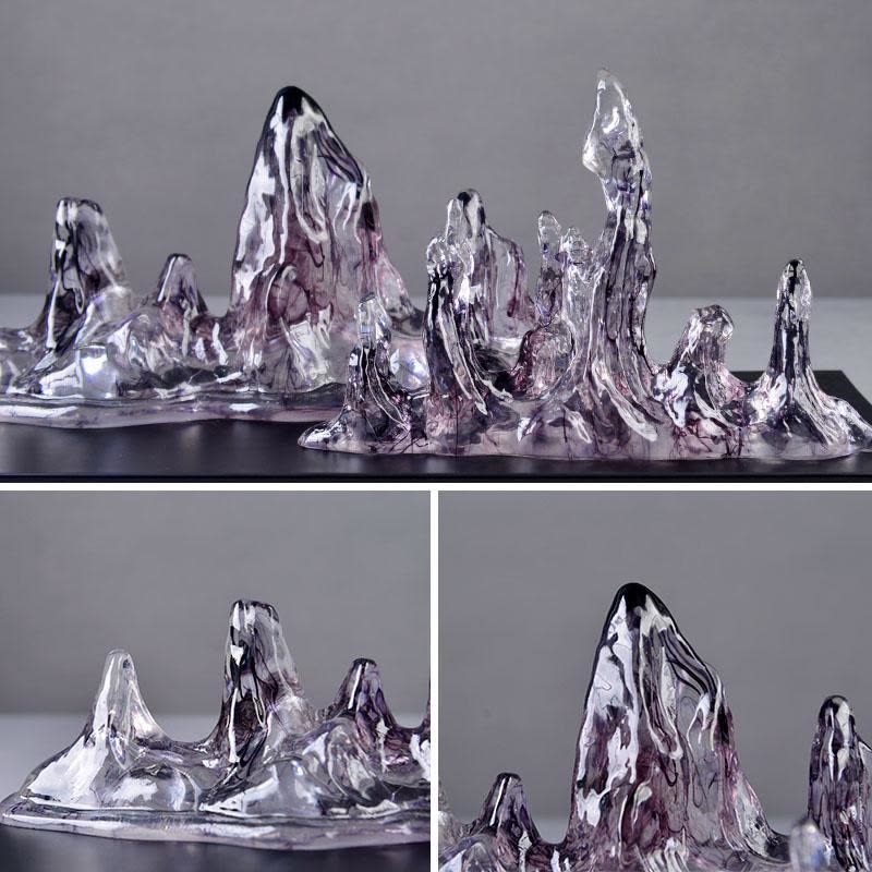 家柏饰(CORATED)抽象云山摆件中式创意家居客厅玄关书房假山装饰品新房装饰工艺品图片