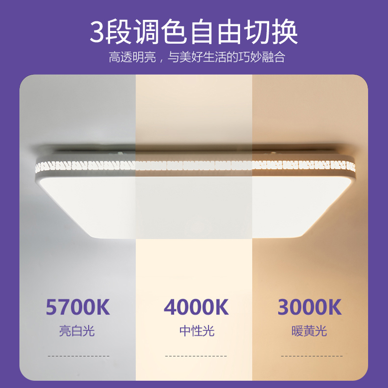 BULL公牛led吸顶灯明润灯具客厅现代简约大气阳台圆形卧室客厅灯顶灯