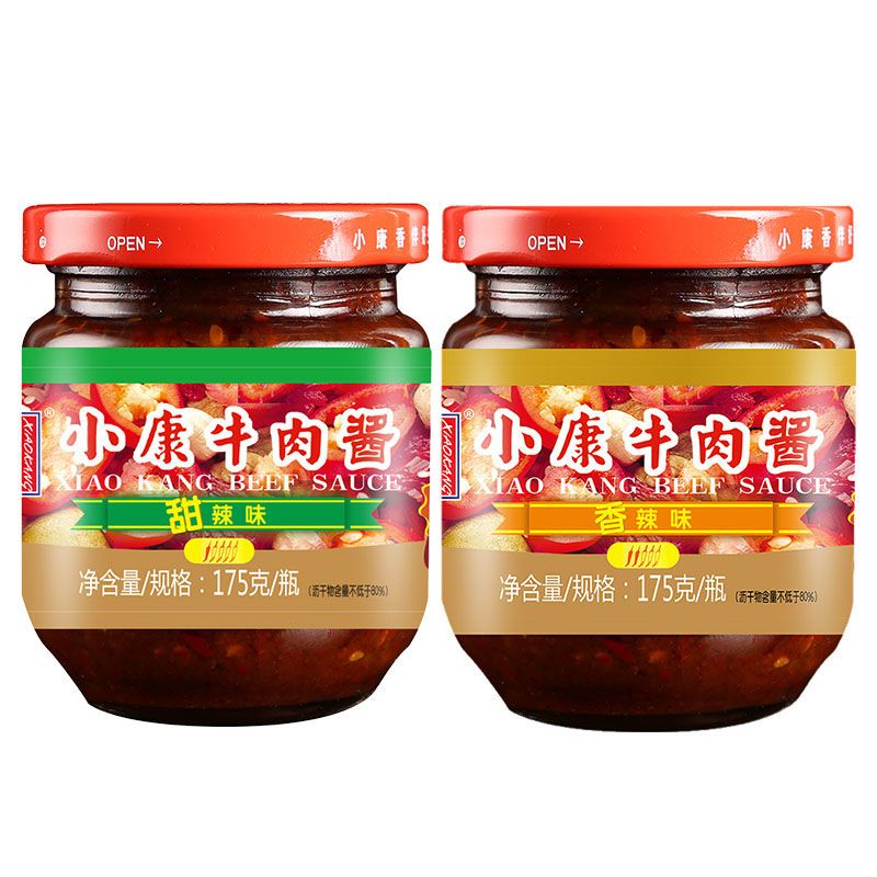 组合酱 小康牛肉酱甜辣175g+香辣175g