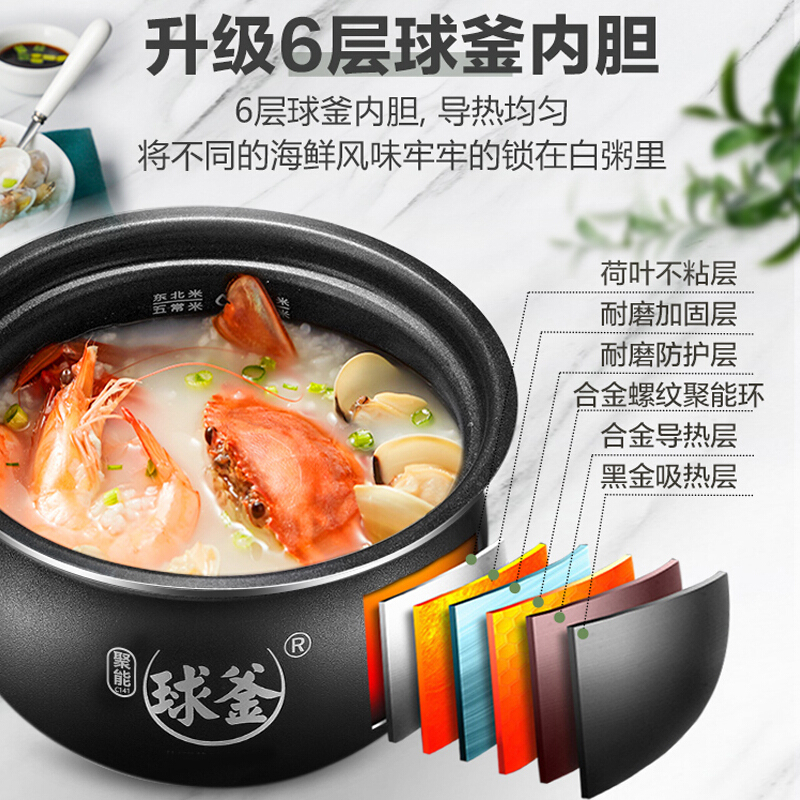 苏泊尔(SUPOR)电压力锅3升 精控火候 美味快速烹饪 开盖收汁快速脱骨迷你1-2-3-4人电饭煲SY-30FC12Q高清大图