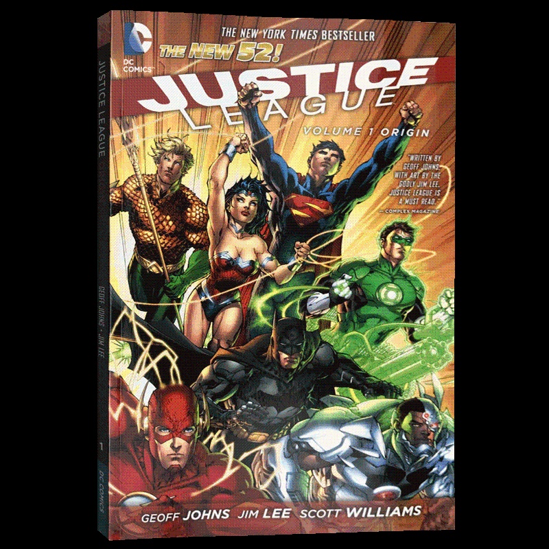 [醉染正版]正义联盟第1卷 起源 英文原版 Justice League Vol. 1 Origin 新52超级英雄漫画高清大图