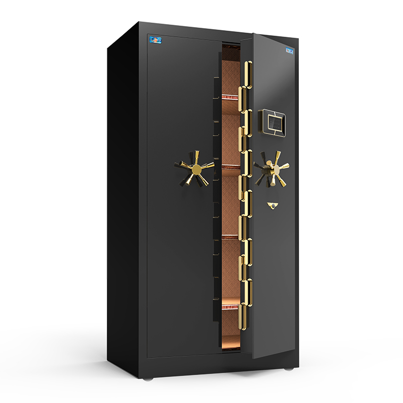 虎牌保险柜财会办公15米18米大型对开门双门入墙全钢可移动金库保险柜