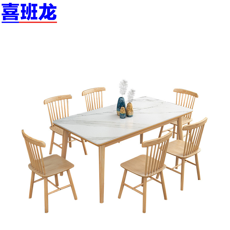 喜班龙 餐桌 c120+4椅 套高清大图