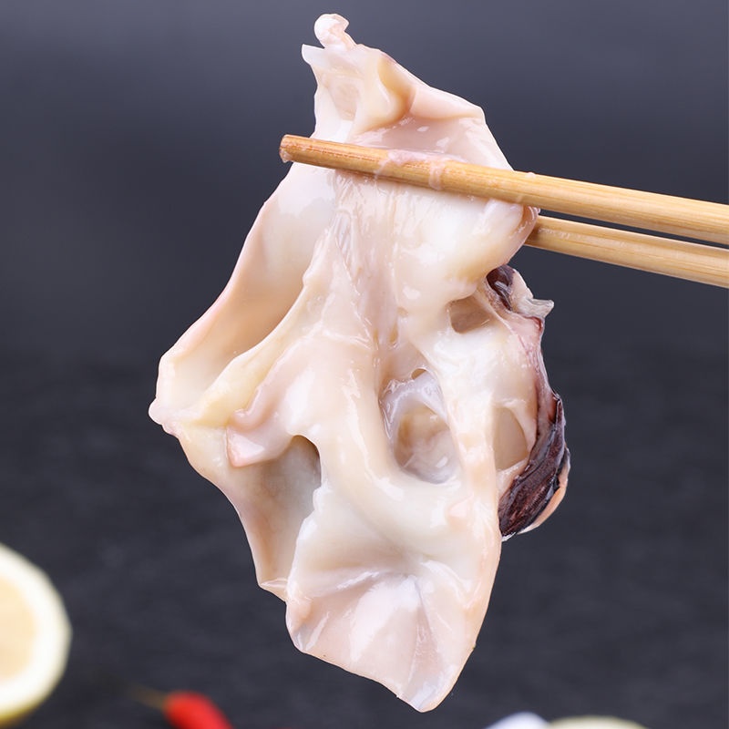 新鲜现切鱿鱼脖去皮无冰衣脆骨鱿鱼脖海鲜水产批发烧烤食材 五斤鱿鱼