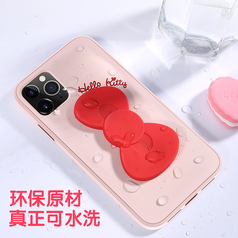 优加hellokitty 苹果12手机壳液态硅胶12Pro超薄软壳12mini可爱网红全包防摔12promax
