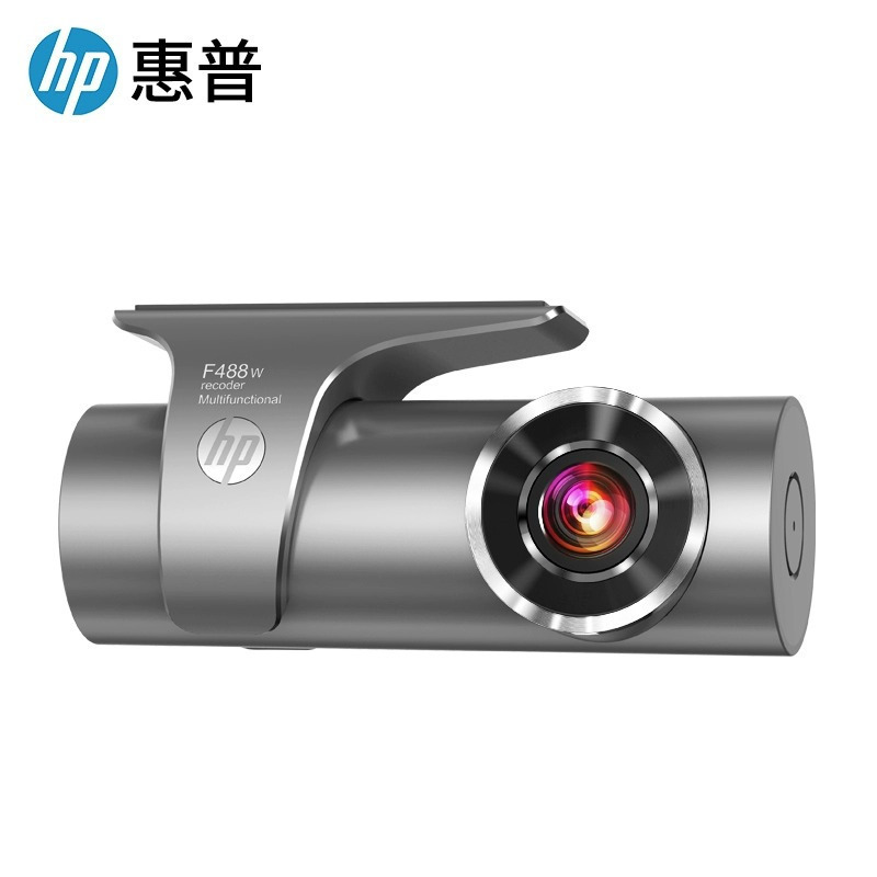 惠普F488W行车记录仪超高清夜视免走线360度全景停车监控2023新款官方标配+32G卡+降压线