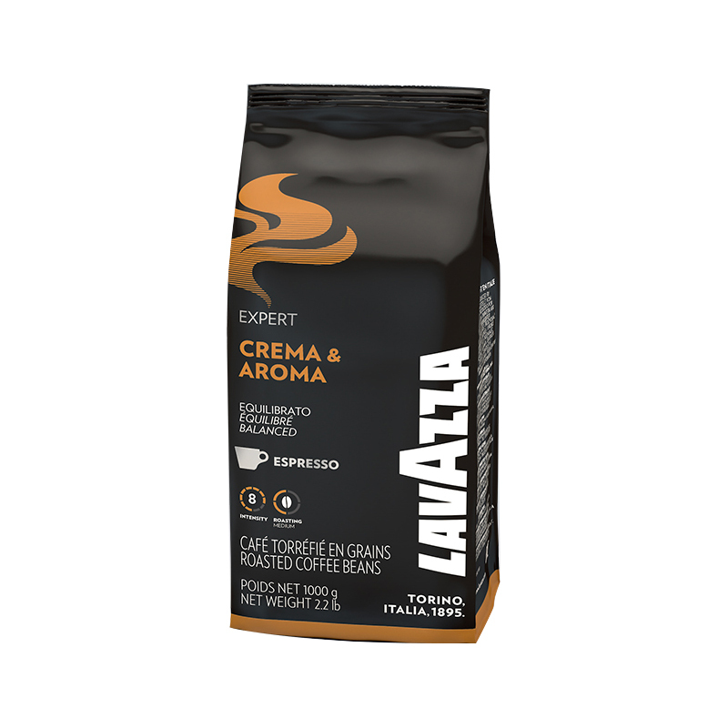拉瓦萨(LAVAZZA)Crema&Amroa 醇香咖啡豆1kg/袋