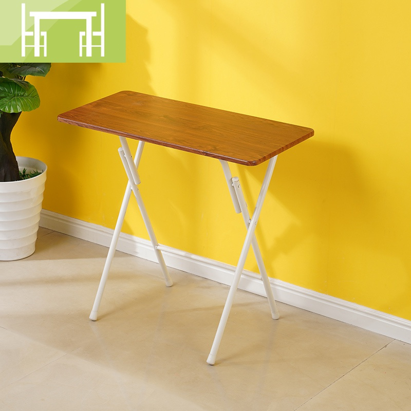 逸家伴侣桌子折叠电脑桌小型折叠桌长方形书桌小方桌少女心存折桌可