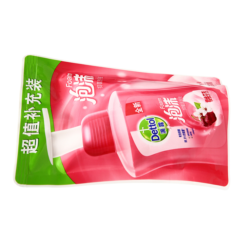 滴露(Dettol)泡沫抑菌洗手液樱桃芬芳225ML 袋装 家具清洁用品 儿童洗手液 易冲洗高清大图