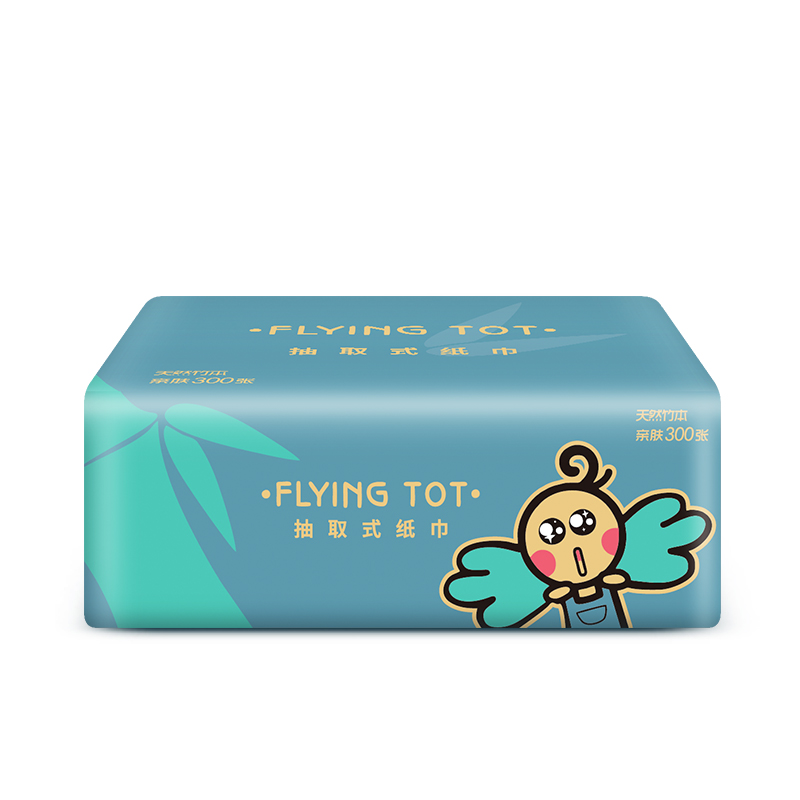 FLYING TOT 原生竹浆本色抽纸-10包 M541 餐巾纸卫生纸面巾纸家用纸巾高清大图