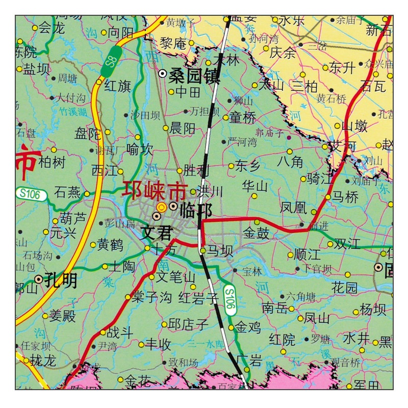 [正版]急货2021全新版成都市地图挂图 约1.1*0.