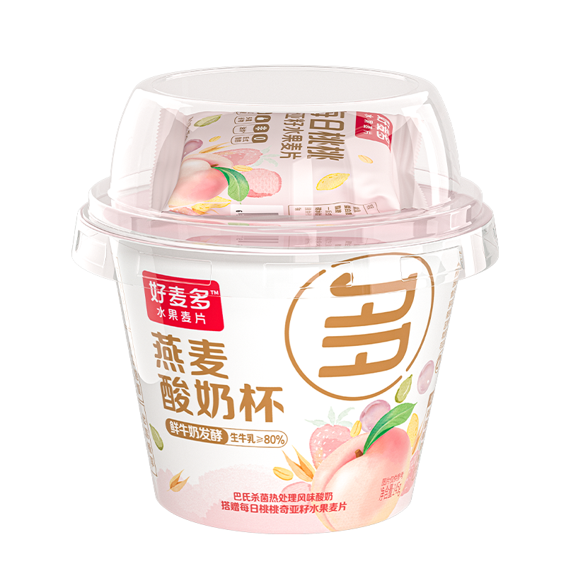 好麦多 燕麦酸奶杯160g*6杯*2箱高清大图