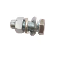 镀锌外六角螺栓 一螺母一平垫一弹垫 M18*210