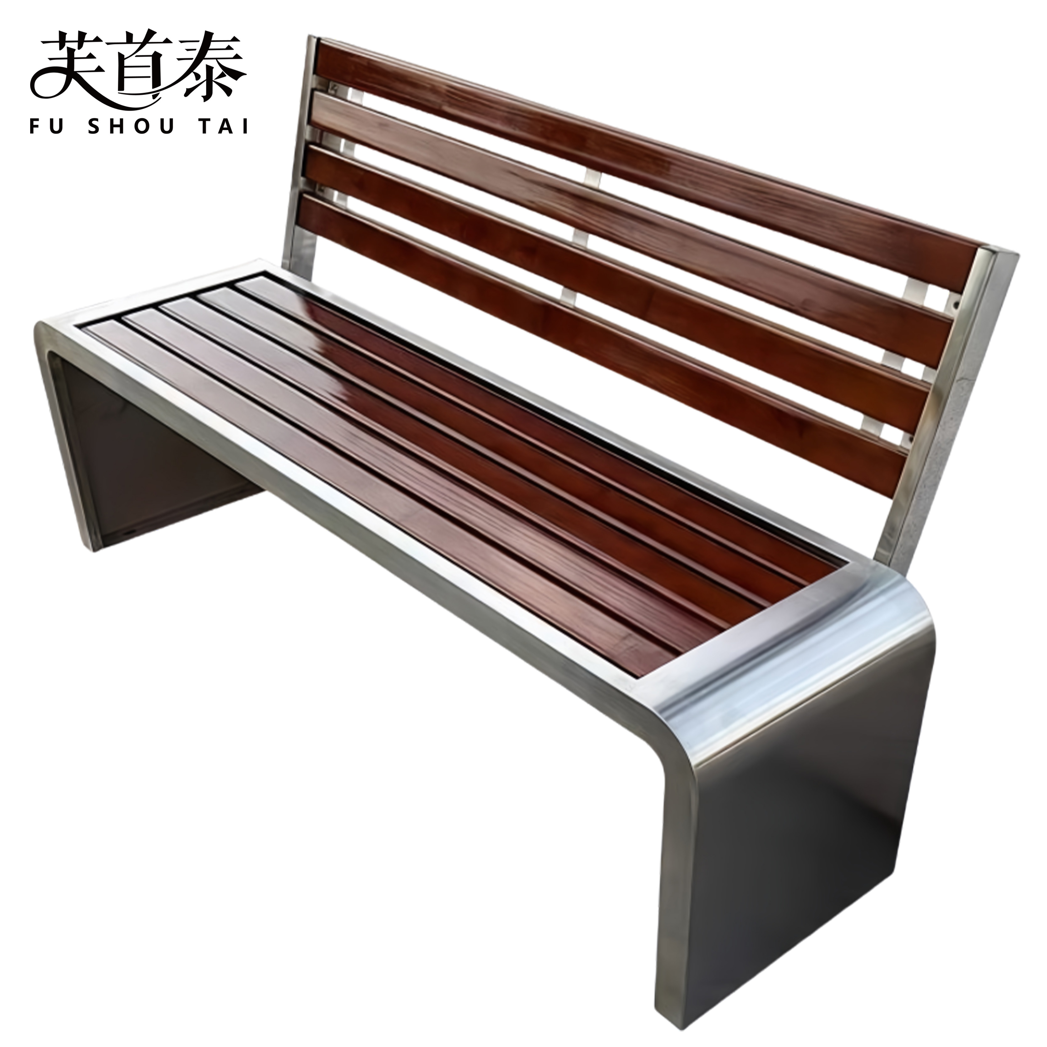 芙首泰户外长椅2000*400*850mm把高清大图