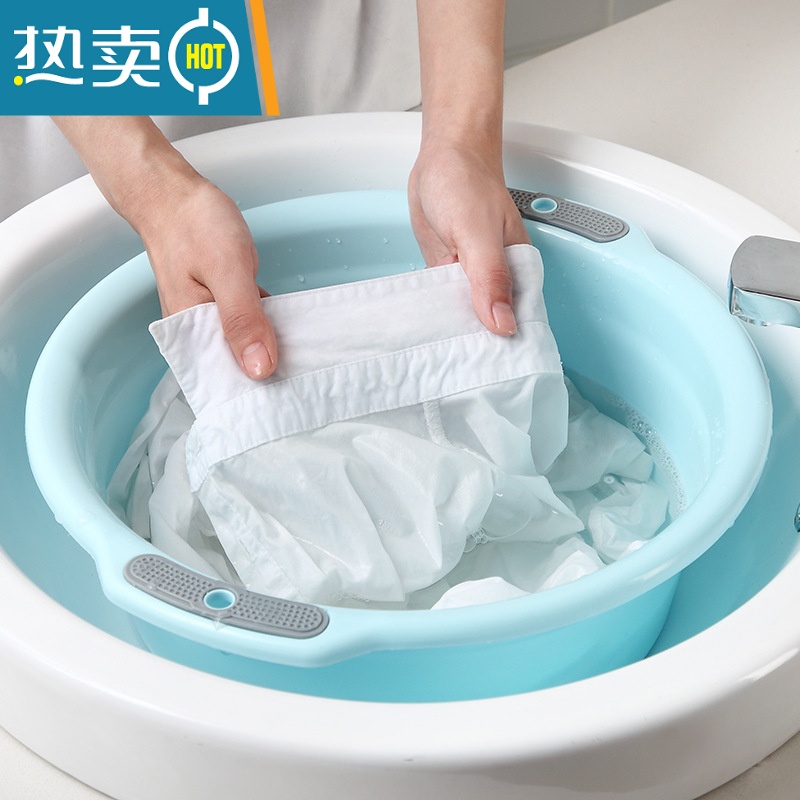 敬平家用洗脸盆加厚成人纯色洗衣盆双耳宝宝洗脚盆厨房洗菜盆耐磨脸盆高清大图