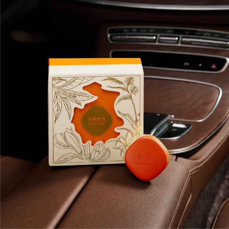 宋朝 小羊皮车载香薰套装 缃叶黄高清大图