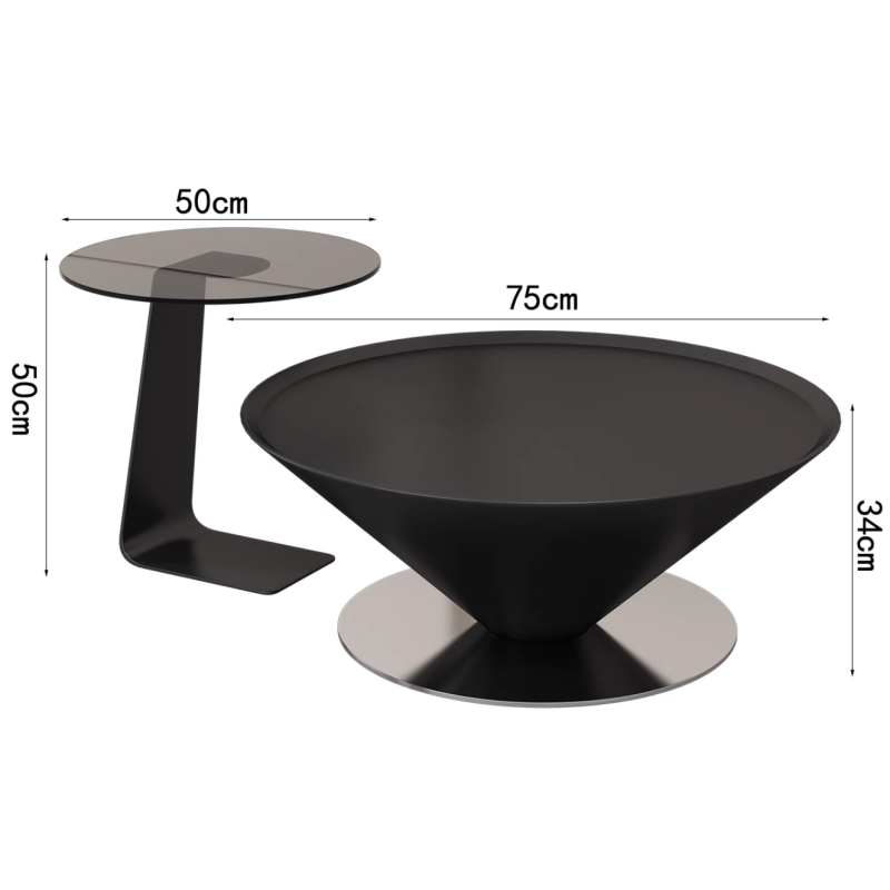 璎蕙 创意茶几75cm 组高清大图