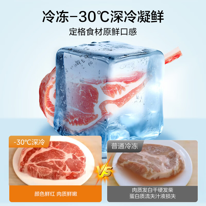 [自营]美的冰箱571升十字无缝平嵌双变频一级能效净味抗菌干湿分储冰箱BCD-571WUSPZM(E) 流苏白高清大图