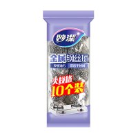 妙洁(MIAOJIE) 钢丝球十个装 特惠不掉屑