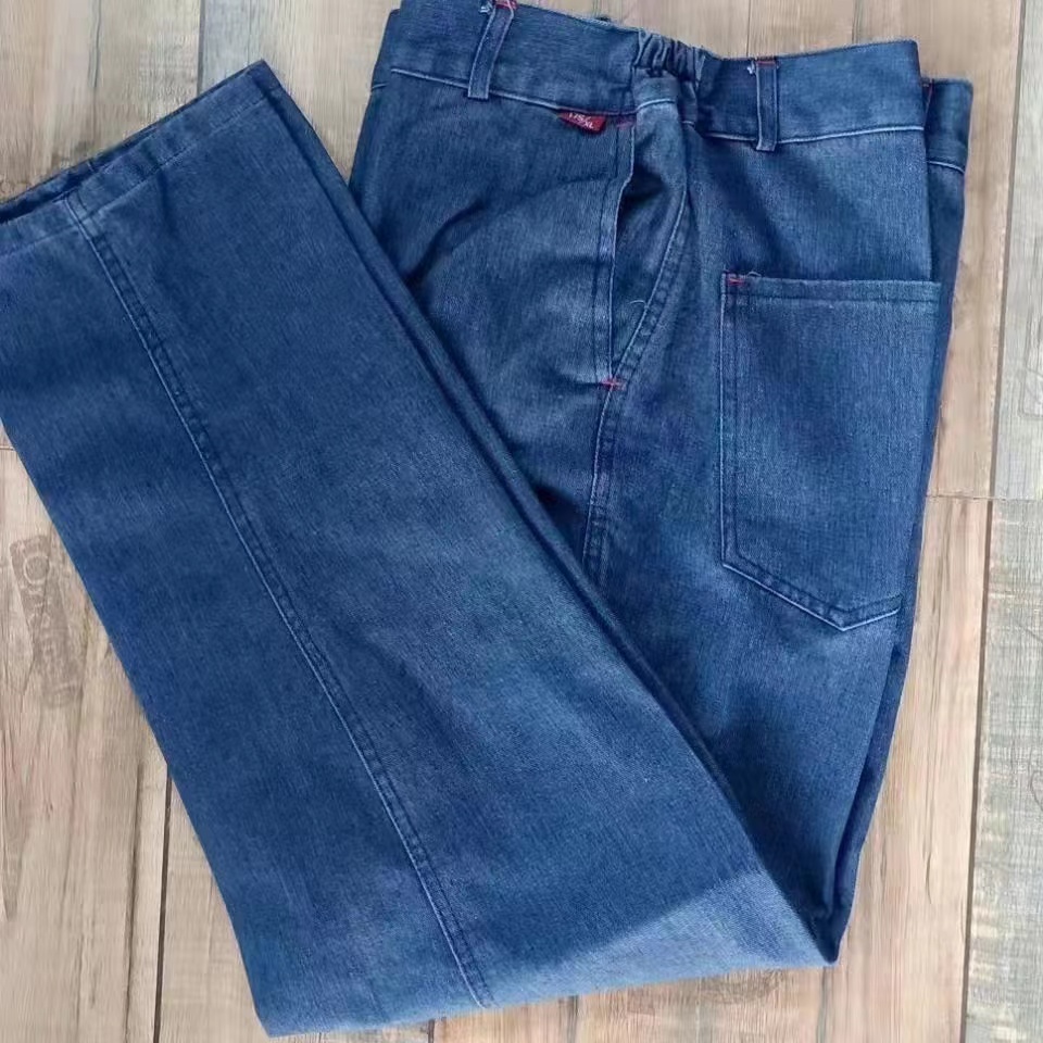 路安保牛仔工作服可定制 套高清大图