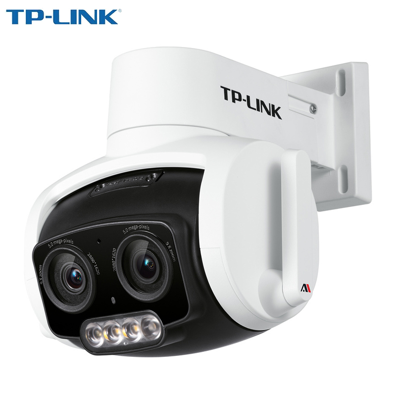 500万双目变焦全彩ai室外无线球机 智能家用商用安防监控户外摄像头