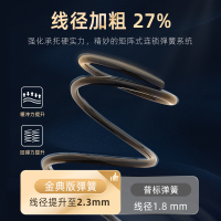 雅兰天然乳胶弹簧席梦思家用硬垫椰棕黄麻护脊床垫1.8米双人棕榈垫25cm厚简约现代主次卧家具 金典