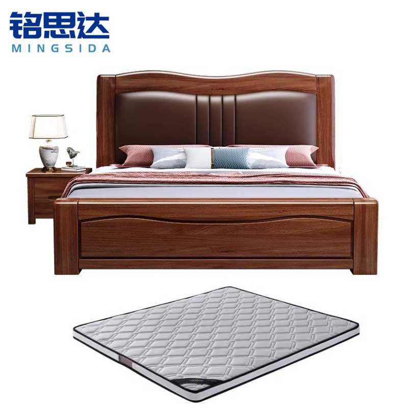 铭思达 软包实木床..高清大图
