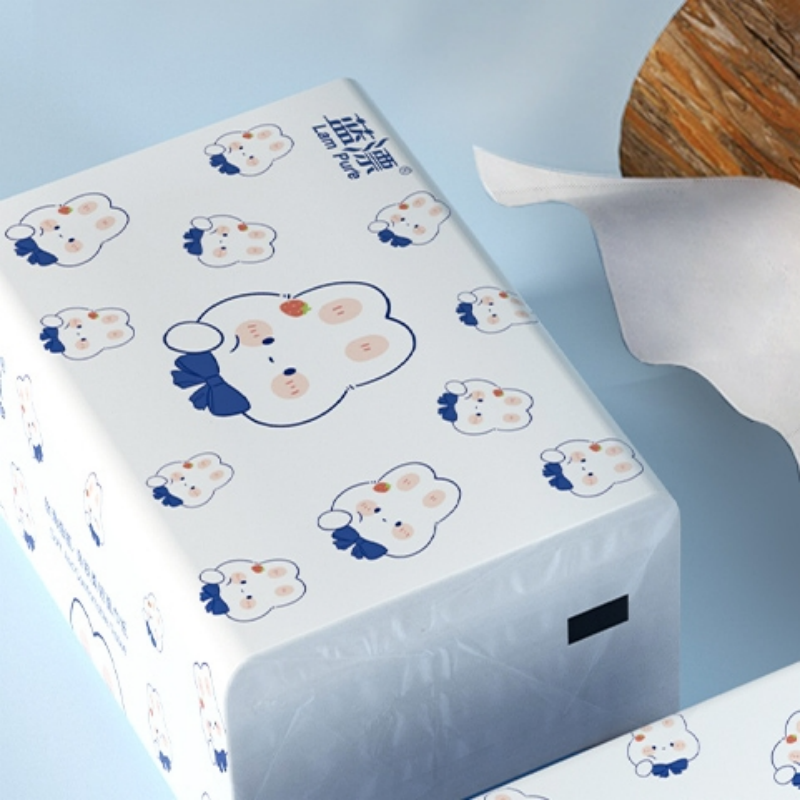 蓝漂(Lampure) LP-49716-A-18 白色抽纸 75抽/包(300张)175*120mm4层 18包高清大图