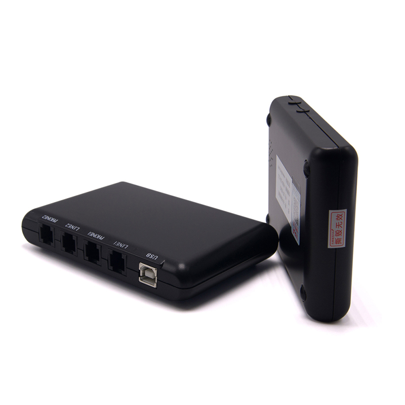 先锋音讯VAA XF-USB/2 电话录音盒 2路USB录音系统 办公座机 通话自动录音设备