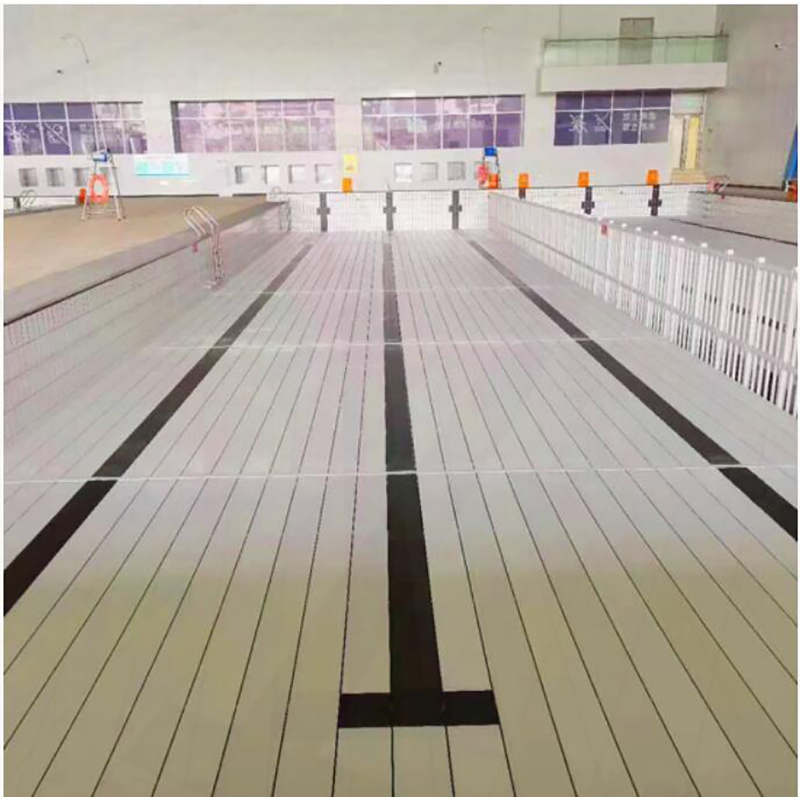 Quntai游泳池深水区增高垫层全新原料UPVC材质全铺模块化垫高板/平方高清大图