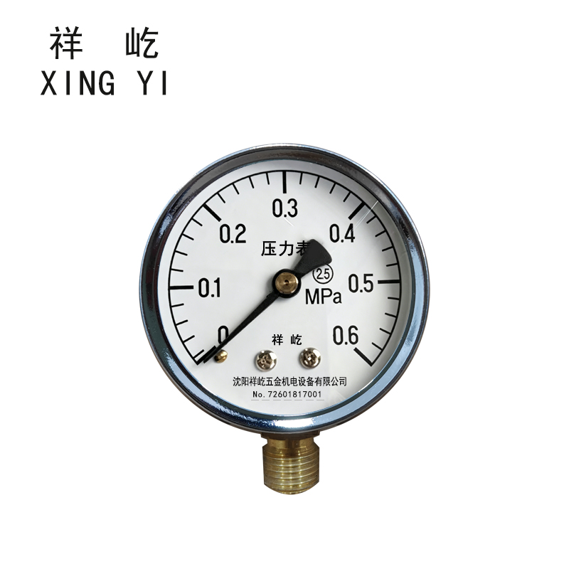 祥屹 压力表 Y60 0-0.6Mpa 块高清大图
