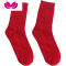 七斓2双装情侣结婚大红袜子男女本命年棉中筒红色新娘色春秋款
