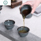 手工铁胎公道杯 哥窑开片冰裂纹大号公杯茶海 陶瓷分茶器 封后 铁胎粉青茶具