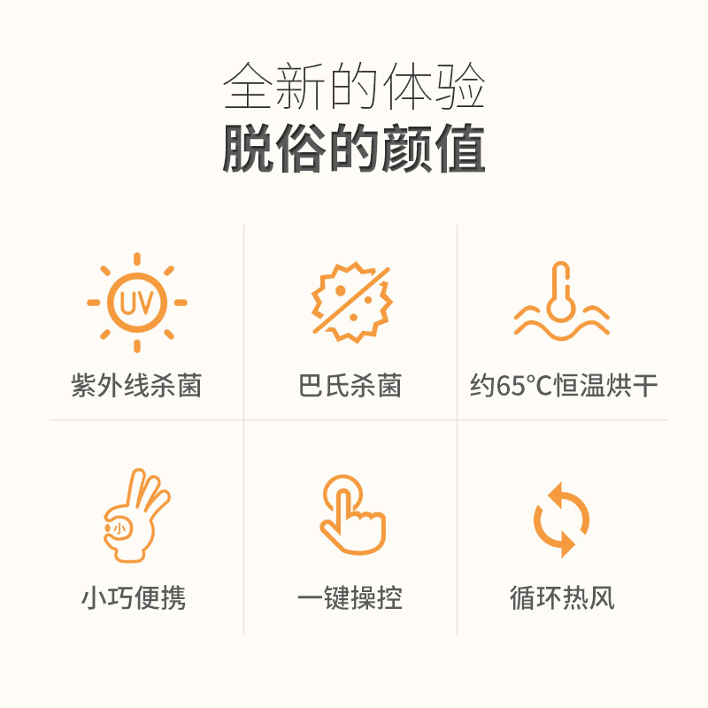 海纳斯(HANASS)便携式干衣盒GX-01内衣内裤烘干消毒机杀菌紫外线家用小型便携干衣机小型宿舍