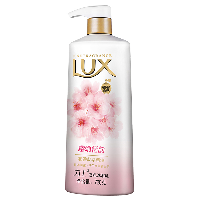 力士(LUX)香氛沐浴乳樱花柔润 720G[联合利华]